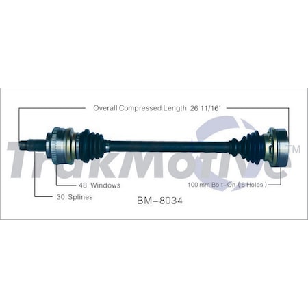 Surtrack Axle Cv Axle Shaft, Bm-8034 BM-8034